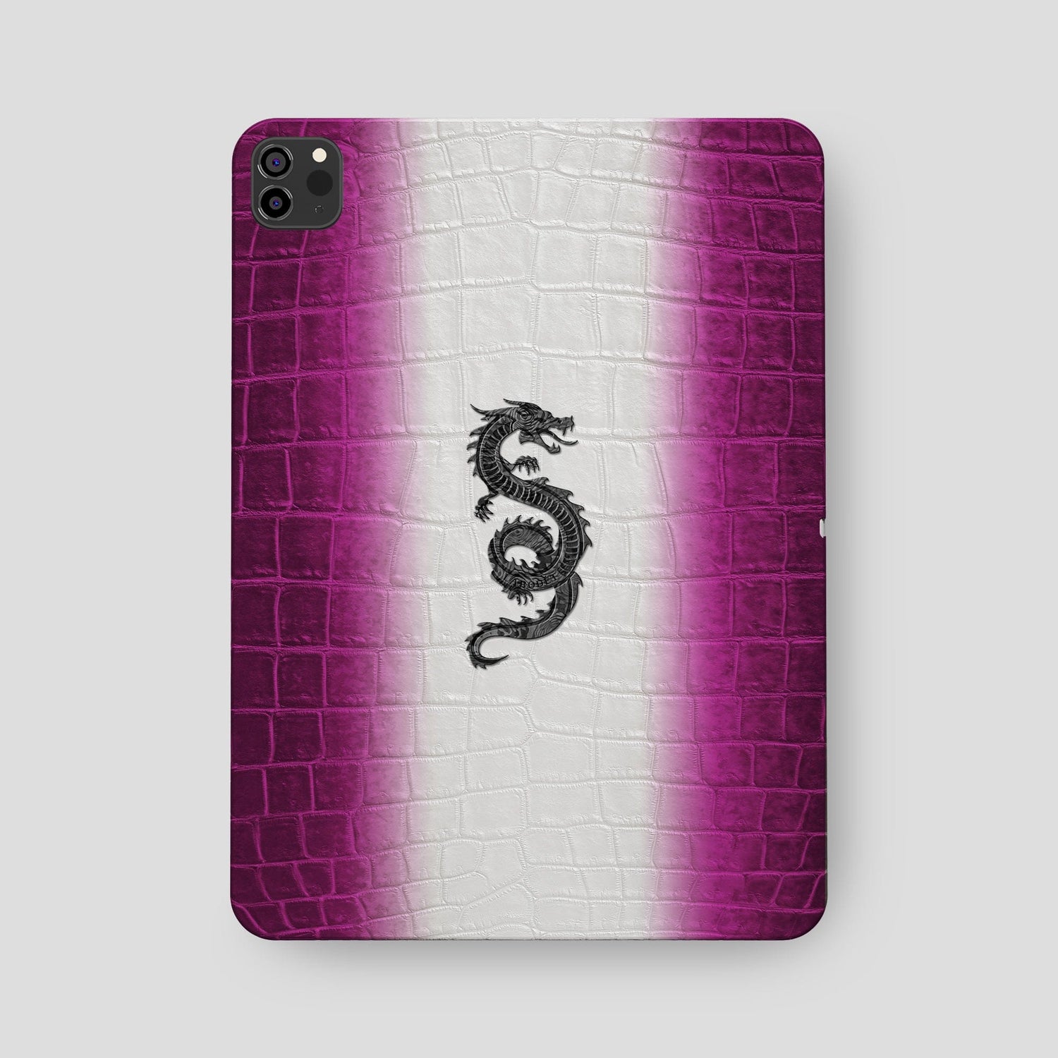 Alligator Leather iPad Mini Case with Dragon